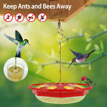 Hummingbird Feeder with 8 Feeding Hanging Bird Feeder Ant and Bee Proof,Flower Shape Hummingbird Feeder for Garden Outdoor