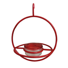 Metal Simple Hummingbird Feeder Hanging Round Mini Feeder With 4 Drinking Feeding Holes, For Hummingbirds