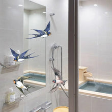 6PCS Hummingbird Sticker Glass Decal Electrostatic Glass Film Anti-Collision Window Cling To Prevent Birds Strikes Non Adhesive