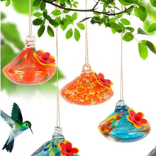 Durable Droplet Shaped Hummingbird Feeder Hanging Glass Ball hummingbird feeder