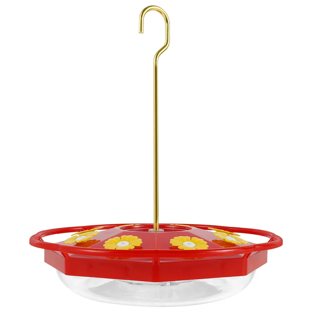 Hummingbird Feeder with 8 Feeding Hanging Bird Feeder Ant and Bee Proof,Flower Shape Hummingbird Feeder for Garden Outdoor
