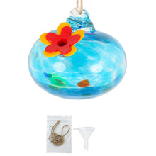 Durable Droplet Shaped Hummingbird Feeder Hanging Glass Ball hummingbird feeder
