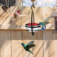 Metal Simple Hummingbird Feeder Hanging Round Mini Feeder With 4 Drinking Feeding Holes, For Hummingbirds